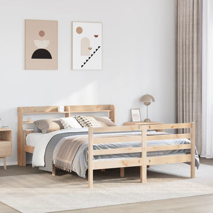 Giroletto con Testiera 150x200 cm in Legno Massello di Pino | homemem39