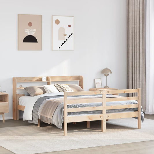 Giroletto con Testiera 150x200 cm in Legno Massello di Pino | homemem39