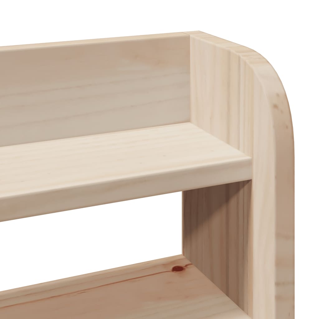 Giroletto con Testiera 200x200 cm in Legno Massello di Pino | homemem39