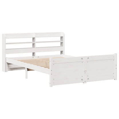 Giroletto con Testiera senza Materasso Bianco 140x190 cm | homemem39
