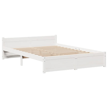 Giroletto con Testiera senza Materasso Bianco 140x190 cm | homemem39