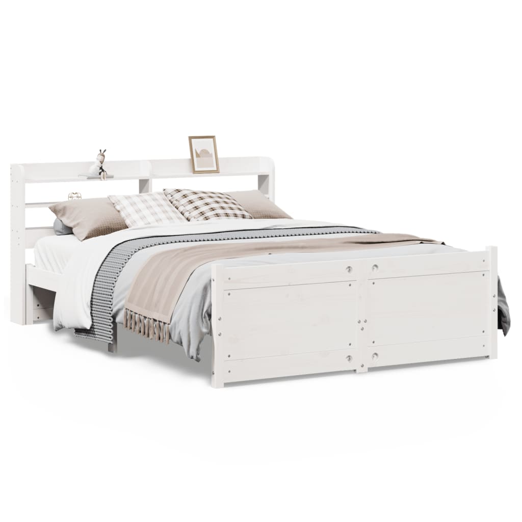 Giroletto con Testiera senza Materasso Bianco 120x200 cm | homemem39