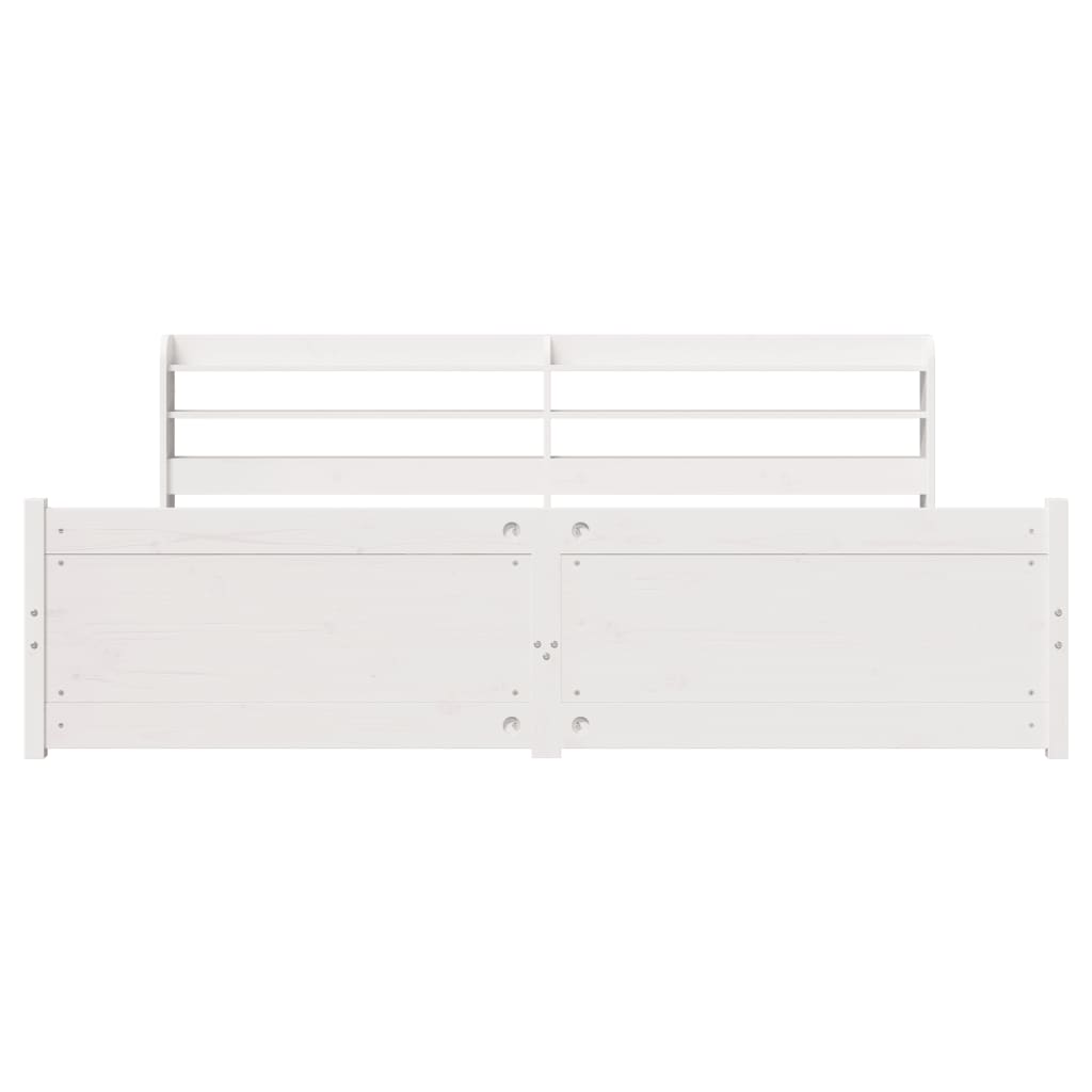 Giroletto con Testiera senza Materasso Bianco 180x200 cm | homemem39