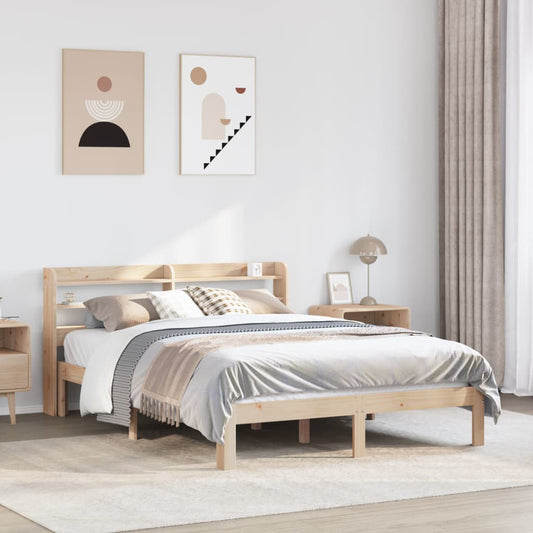 Giroletto con Testiera 150x200 cm in Legno Massello di Pino | homemem39