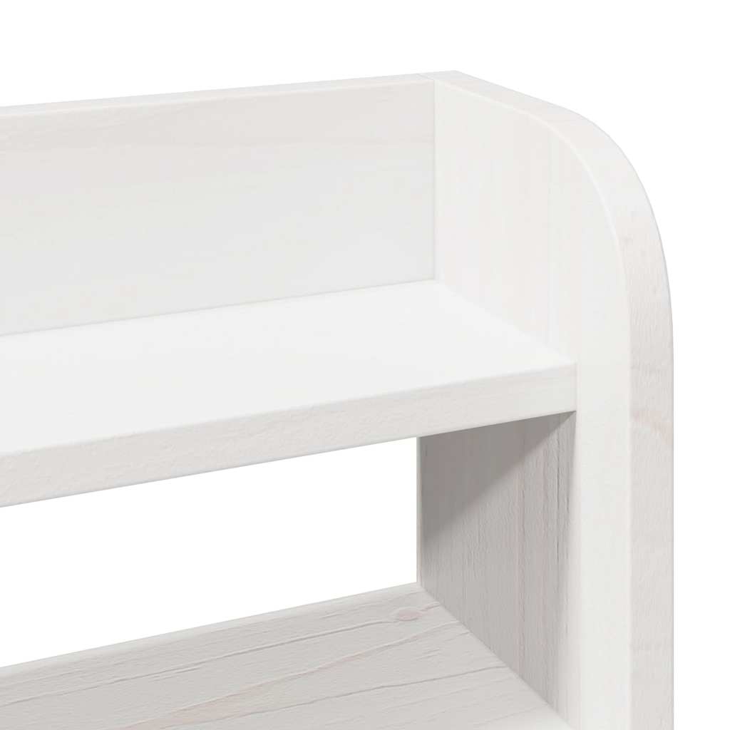 Giroletto con Testiera Bianco 75x190 cm Legno Massello di Pino | homemem39