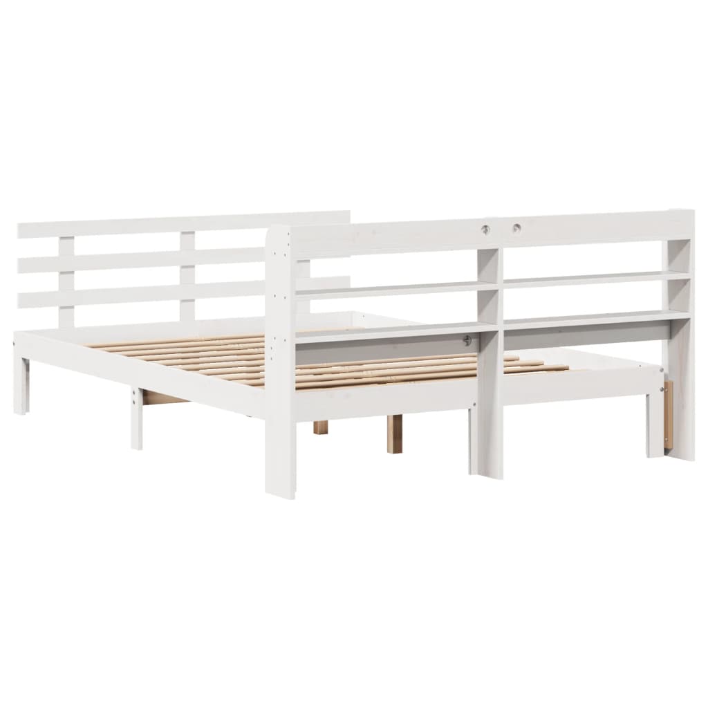 Giroletto con Testiera senza Materasso Bianco 120x200 cm | homemem39