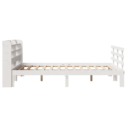Giroletto con Testiera senza Materasso Bianco 160x200 cm | homemem39