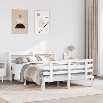 Giroletto con Testiera senza Materasso Bianco 160x200 cm | homemem39