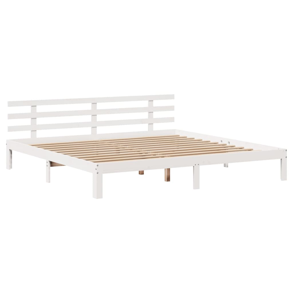 Giroletto con Testiera senza Materasso Bianco 180x200 cm | homemem39