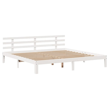 Giroletto con Testiera senza Materasso Bianco 180x200 cm | homemem39