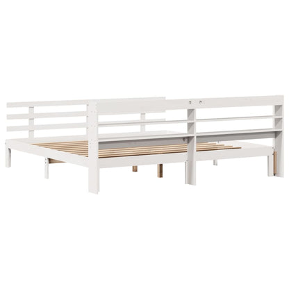 Giroletto con Testiera senza Materasso Bianco 180x200 cm | homemem39