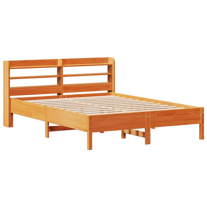 Letto senza Materasso Marrone Cera 160x200 cm in Legno di Pino