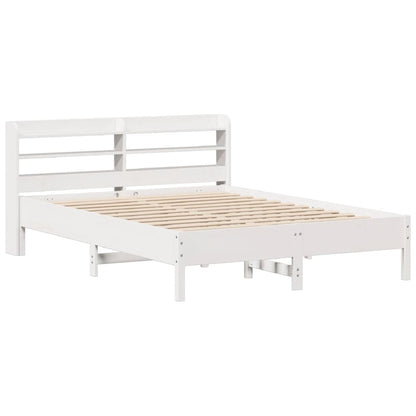 Letto senza Materasso Bianco 140x200 cm Legno Massello di Pino