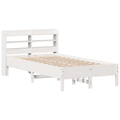 Letto senza Materasso Bianco 120x200 cm Legno Massello di Pino