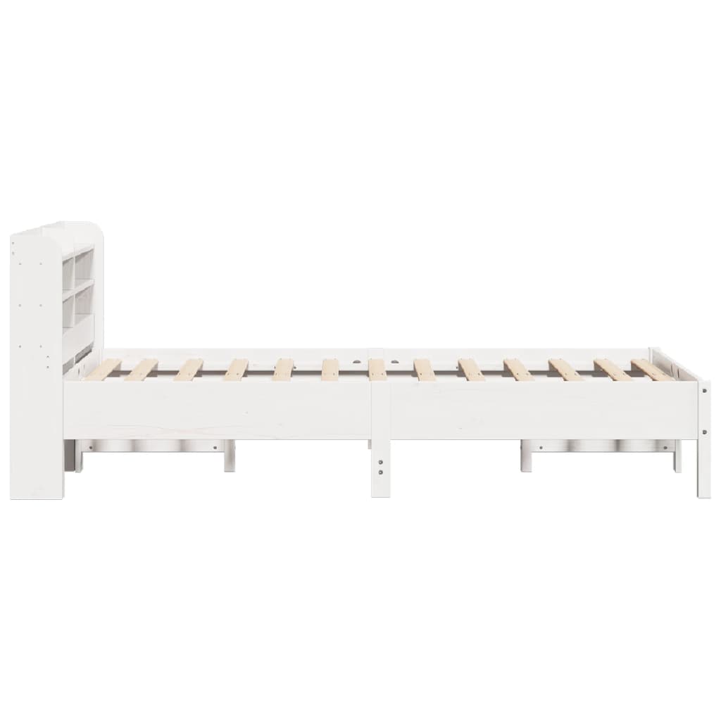 Letto senza Materasso Bianco 120x200 cm Legno Massello di Pino