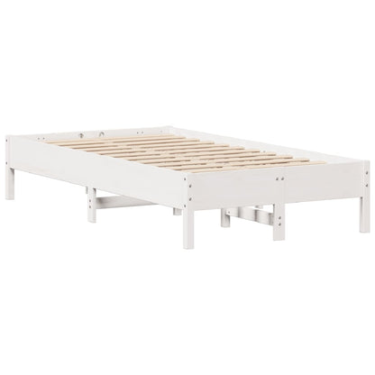 Letto senza Materasso Bianco 120x200 cm Legno Massello di Pino