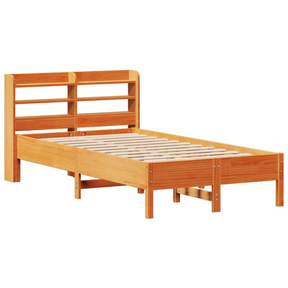 Letto senza Materasso Marrone Cera 120x200 cm in Legno di Pino