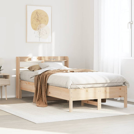 Letto senza Materasso 90x200 cm in Legno Massello di Pino