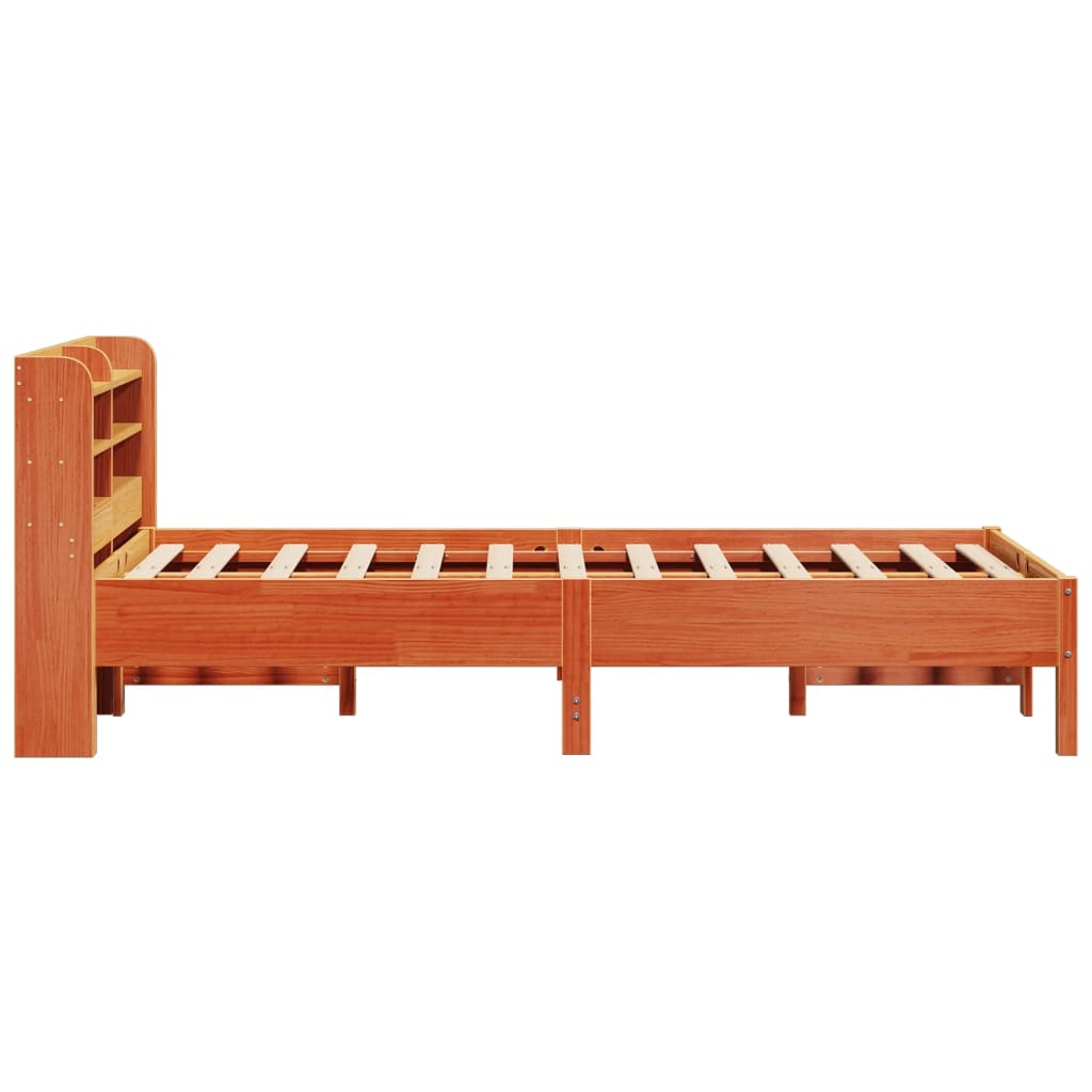 Letto senza Materasso Marrone Cera 90x200 cm Legno di Pino