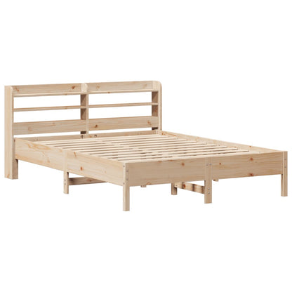 Letto senza Materasso 140x190 cm in Legno Massello di Pino