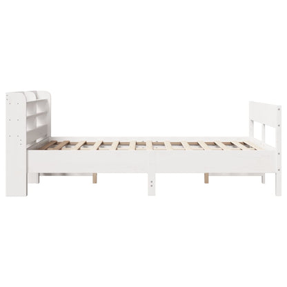 Letto senza Materasso Bianco 140x200 cm Legno Massello di Pino - homemem39