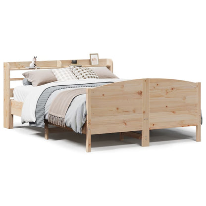 Letto senza Materasso 150x200 cm in Legno Massello di Pino - homemem39
