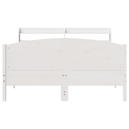 Letto senza Materasso Bianco 140x200 cm Legno Massello di Pino