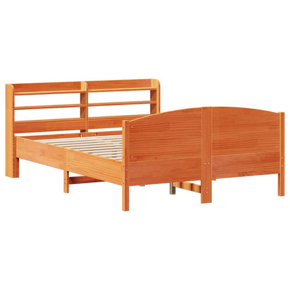 Giroletto senza Materasso Marrone Cera 140x200cm Massello Pino | homemem39