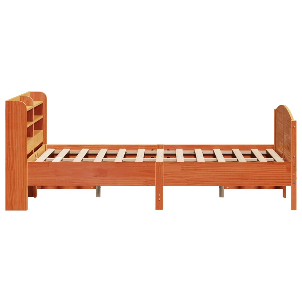 Letto senza Materasso Marrone Cera 140x190 cm in Legno di Pino