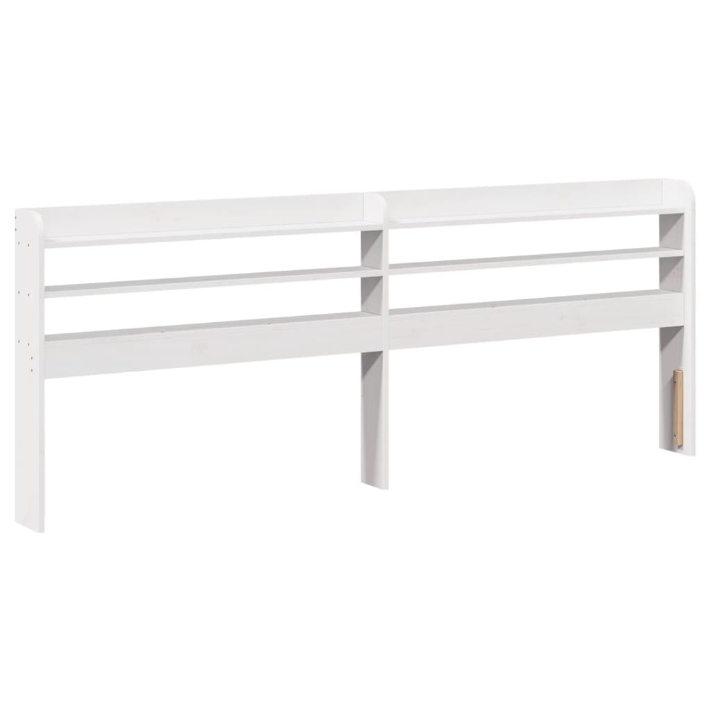 Giroletto senza Materasso Bianco 200x200 cm Legno Massello Pino | homemem39