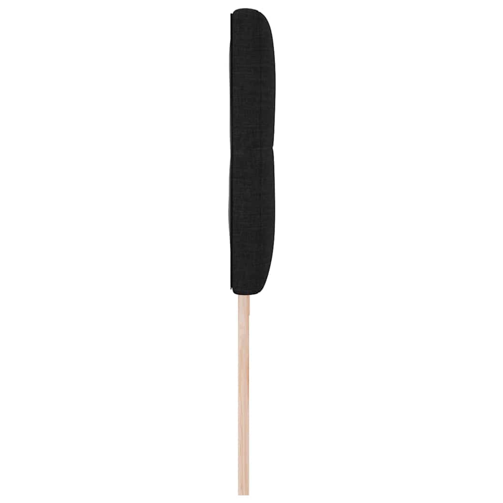 Testiera LED con luci a strisce a LED Nero 200 cm Poliestere