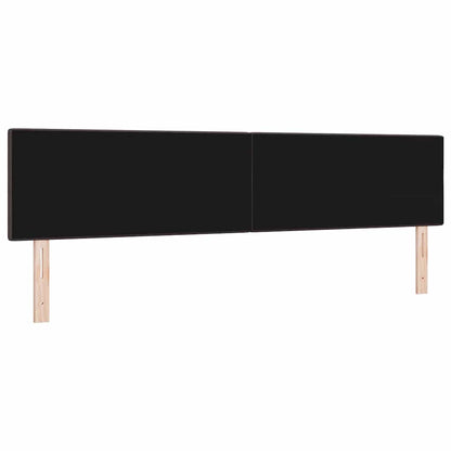 Testiera LED con strisce LED Marrone Scuro 200 cm Tessuto | homemem39