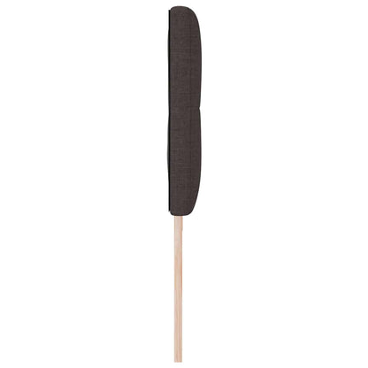 Testiera LED con strisce LED Marrone Scuro 200 cm Tessuto | homemem39