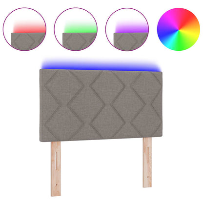 Testiera con luci a strisce a LED Talpa 80 cm Tessuto