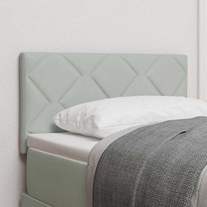 Testiera LED con testiera Grigio chiaro 80 cm Pelle Sintetica