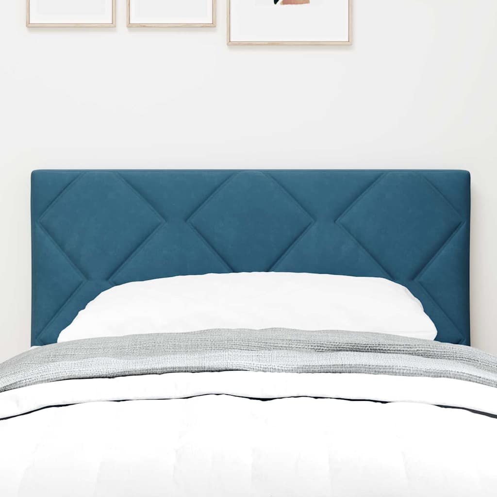 Testiera LED con testiera Blu Scuro 80 cm Pelle Sintetica