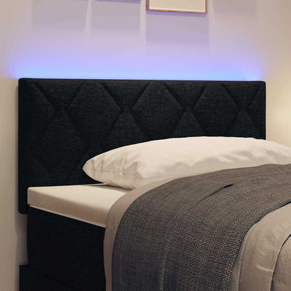 Testiera LED Nero Tessuto | homemem39