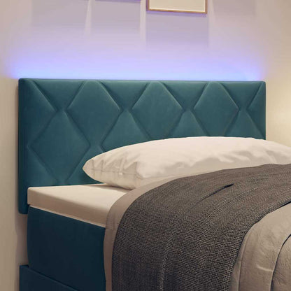 Testiera LED Blu Scuro 90 cm Velluto | homemem39