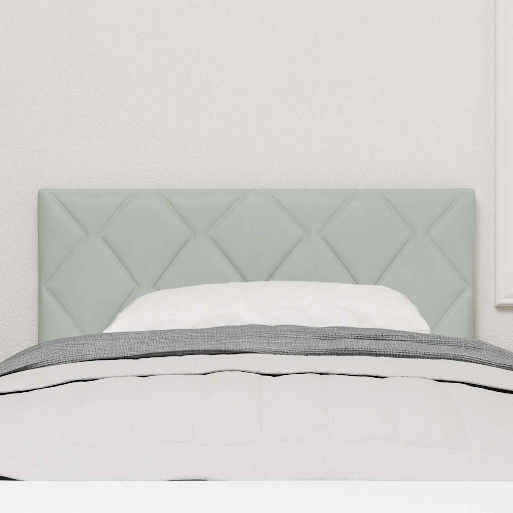 Testiera LED con testiera Grigio chiaro 100 cm Pelle Sintetica