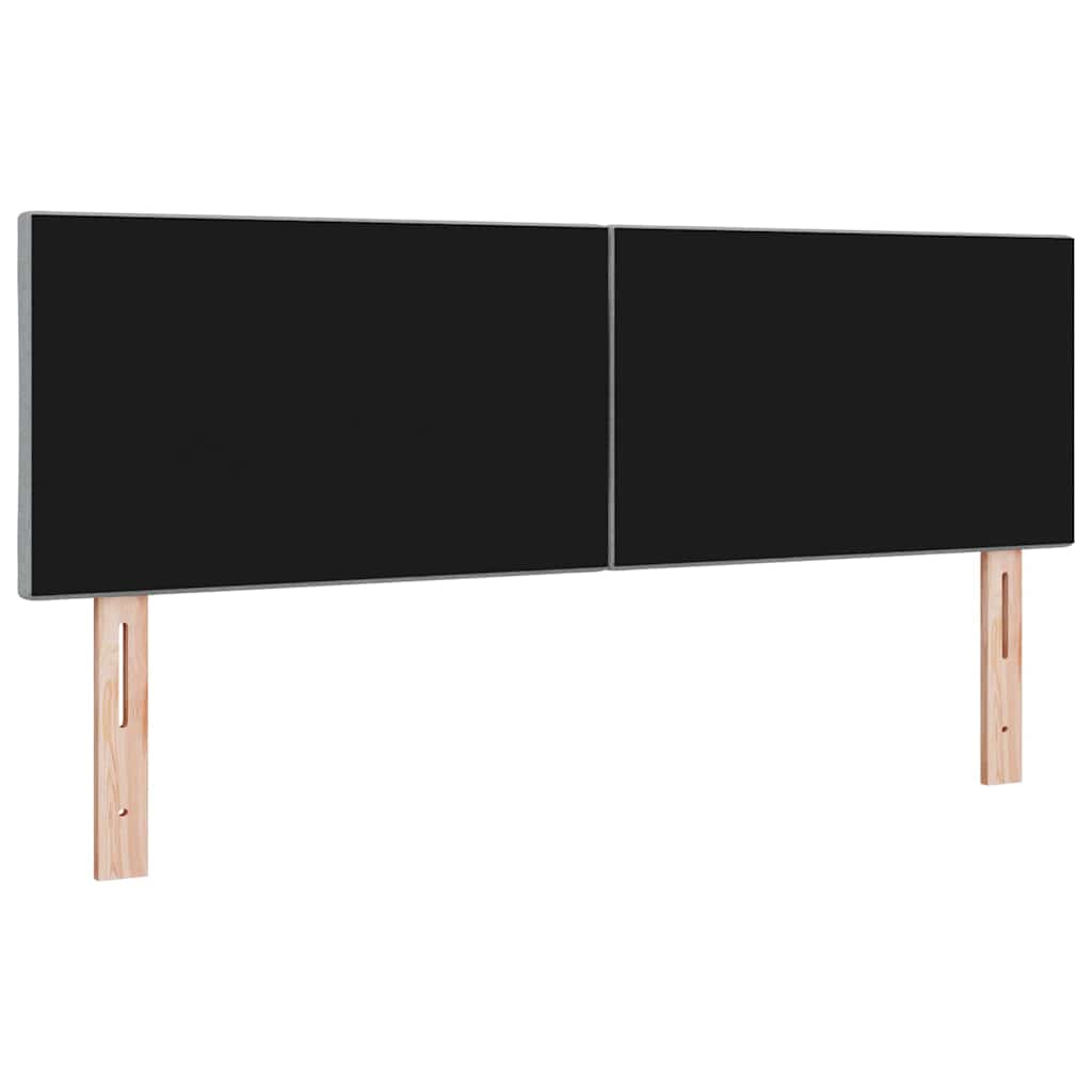 Testiera LED Grigio chiaro 144 cm Tessuto | homemem39