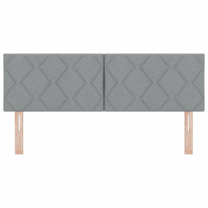 Testiera LED Grigio chiaro Tessuto | homemem39
