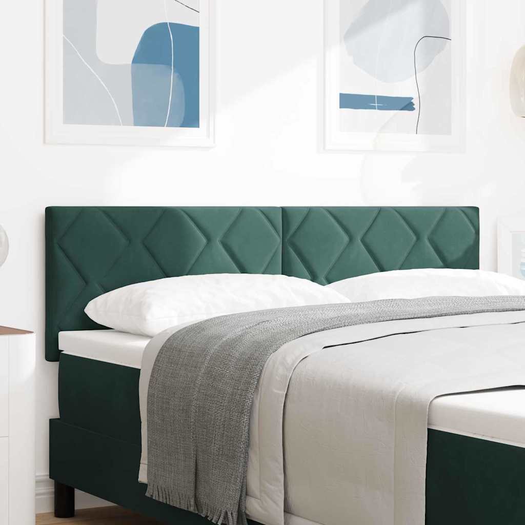Testiera LED Verde Scuro 160 cm Velluto | homemem39