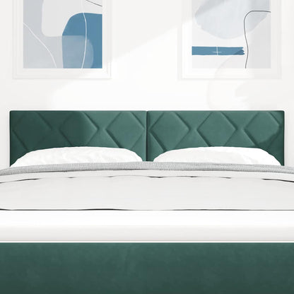 Testiera LED Verde Scuro 160 cm Velluto | homemem39