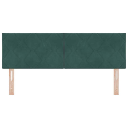 Testiera LED Verde Scuro 160 cm Velluto | homemem39