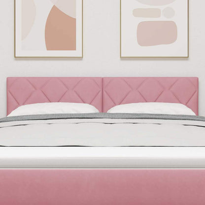Testiera LED Rosa 160 cm Velluto | homemem39