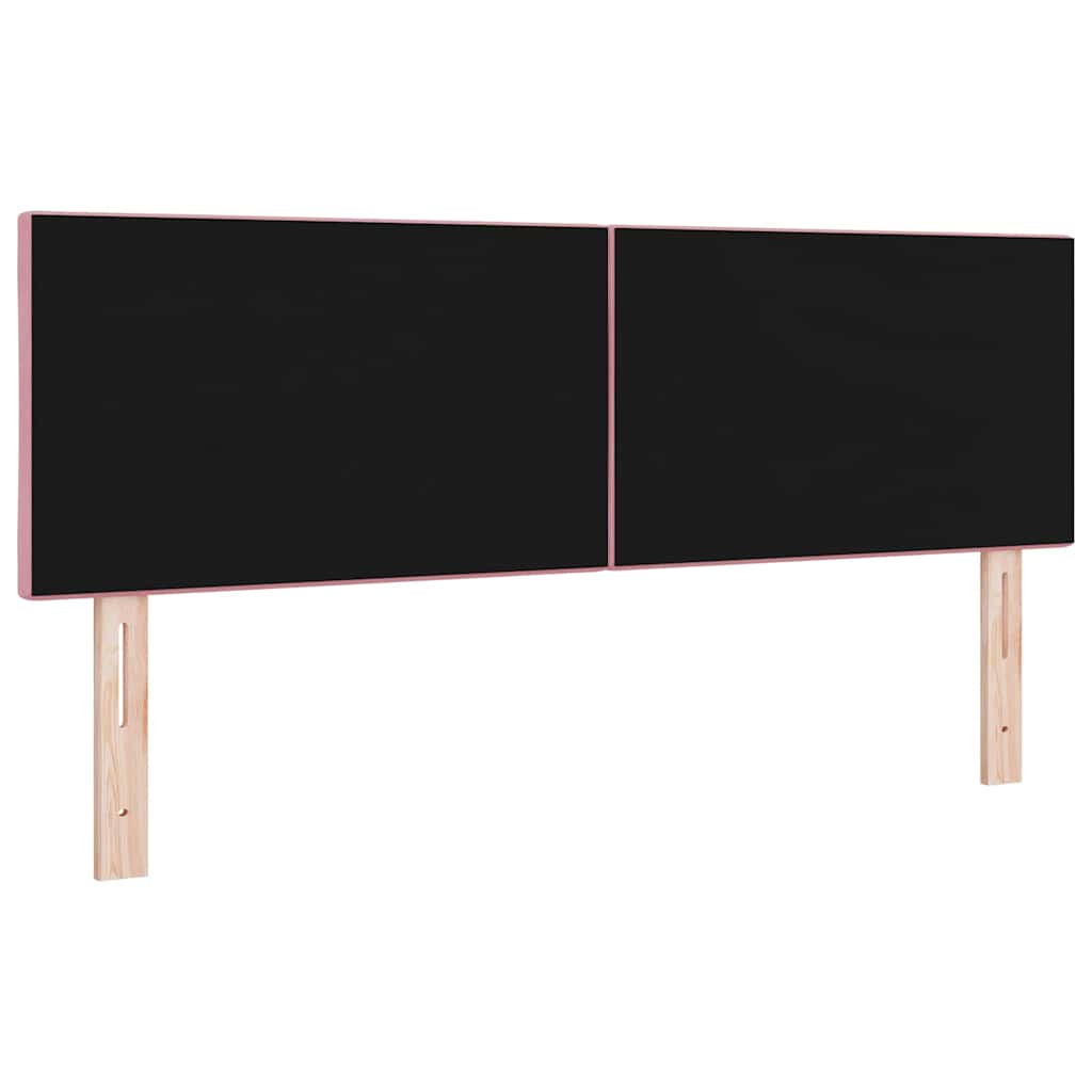 Testiera LED Rosa 160 cm Velluto | homemem39