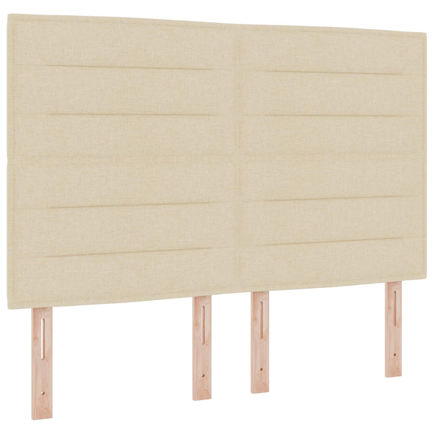 Testiera LED con strisce LED con testiera Crema 144 cm Tessuto | homemem39