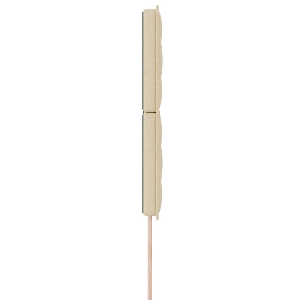Testiera LED con strisce LED con testiera Crema 144 cm Tessuto | homemem39