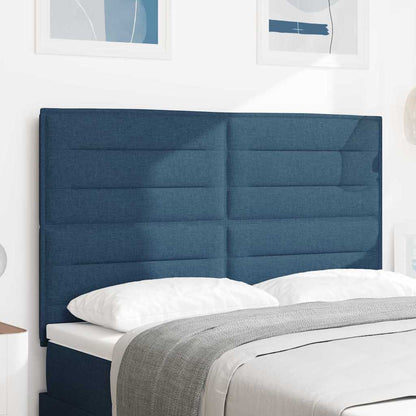 Testiera LED con strisce LED con testiera Blu 144 cm Tessuto | homemem39