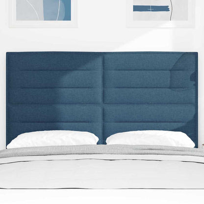 Testiera LED con strisce LED con testiera Blu 144 cm Tessuto